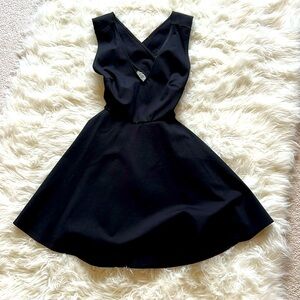 Lulus black skater dress, medium